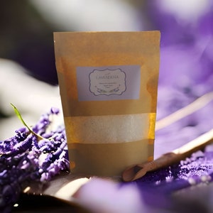 Lavender Natural Bath Salt: Aromatherapy Epsom & Sea Salt Soak