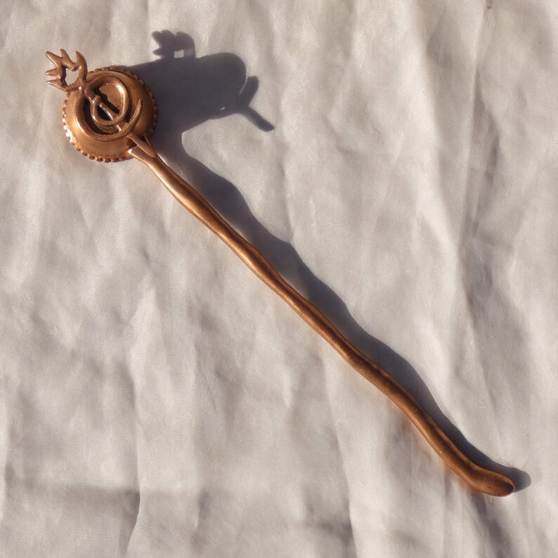 Copper Colored Metal Candle Flame Snuffer With Wavy Handle Vintage Etsy