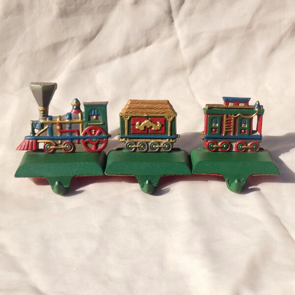 Vintage Train Stocking Holder Etsy