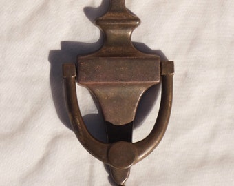 Heavy Brass Door Knocker Vintage Mid-Century MCM Christmas Gift