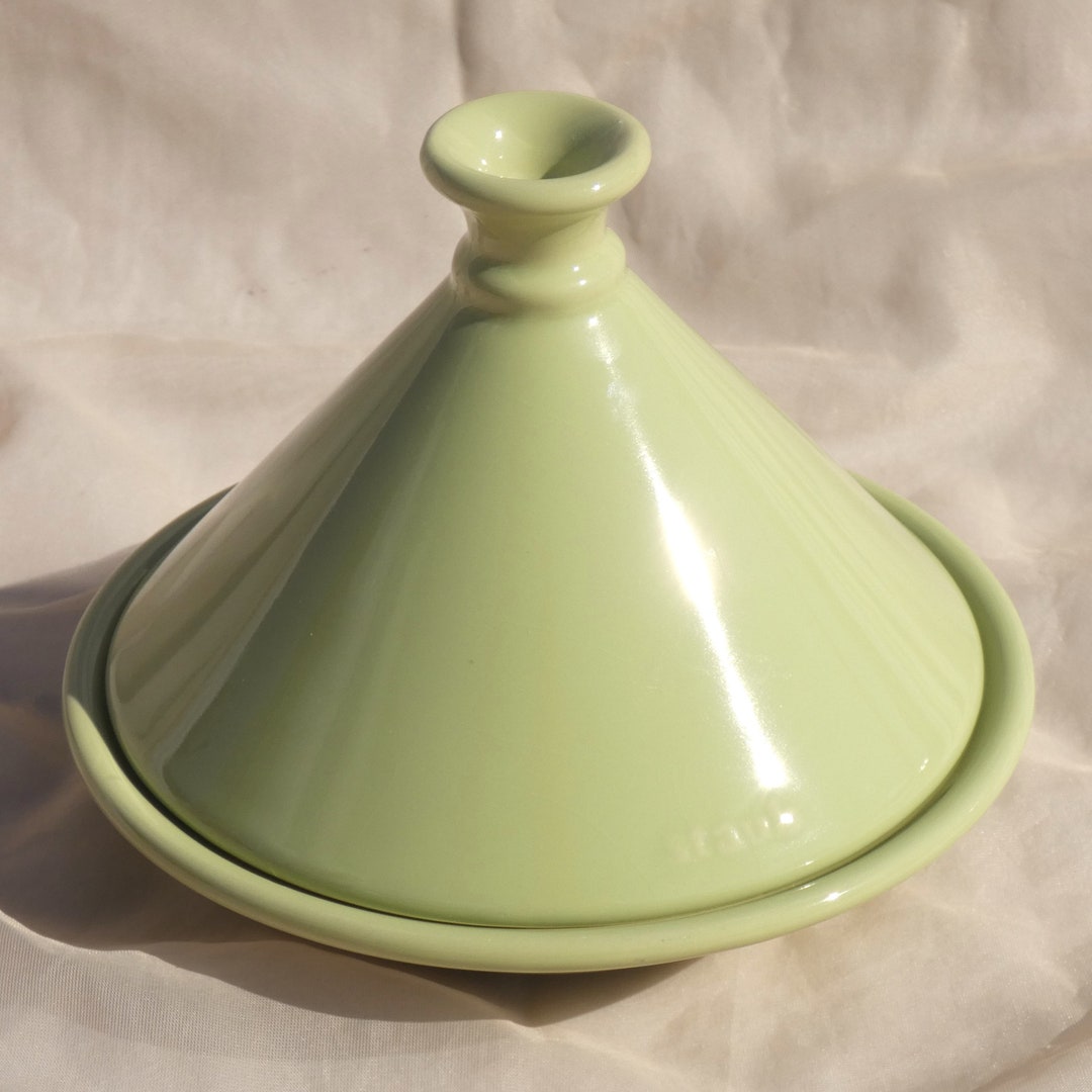 Green Staub Ceramic Tagine Tajine Vintage Stoneware Dutch Oven Etsy