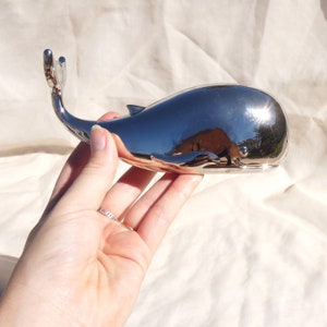 Godinger Silver Plate Whale Bottle Opener Vintage Barware Animal Novelty image 8