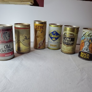 Vintage beer cans for Metal Crafting