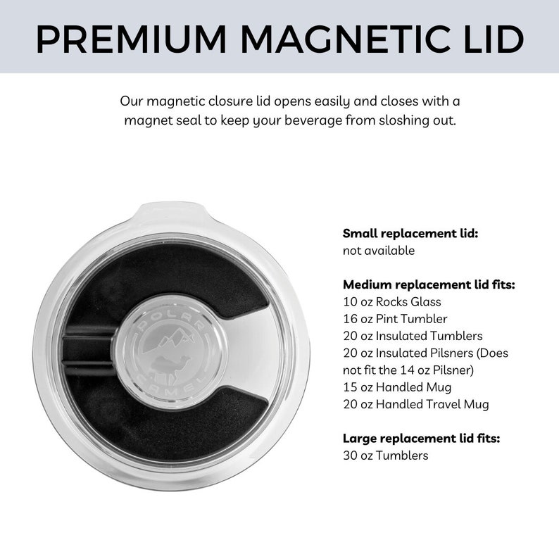 Replacement Lid for Polar Camel Tumbler Lid Upgrade New Cup Lid Slider