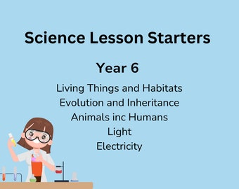 Paquete de presentación de preguntas de inicio de lección de ciencias de primaria de sexto año