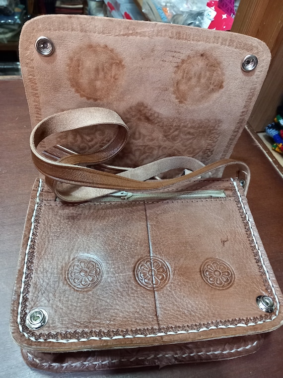 Borsa in pelle marocchina, borsa a tracolla in vera pelle, borsa a