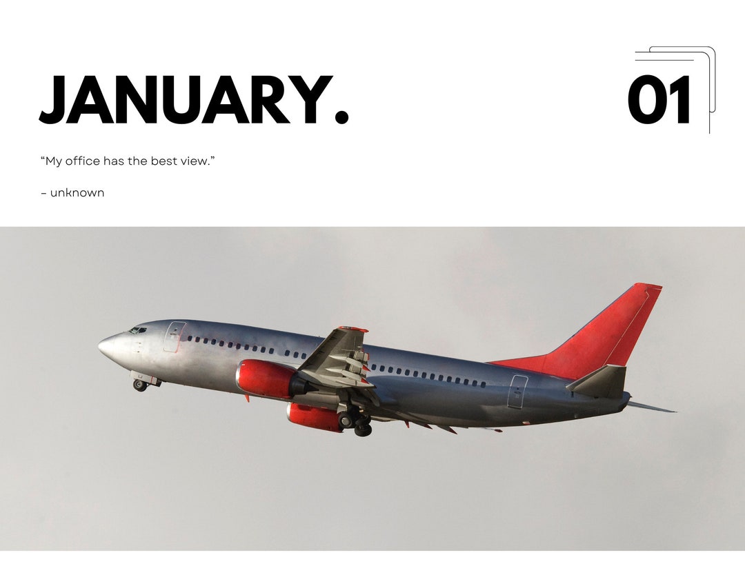 2023 Calendar Boeing 737 Etsy