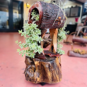 Fass Übertopf aus Holz