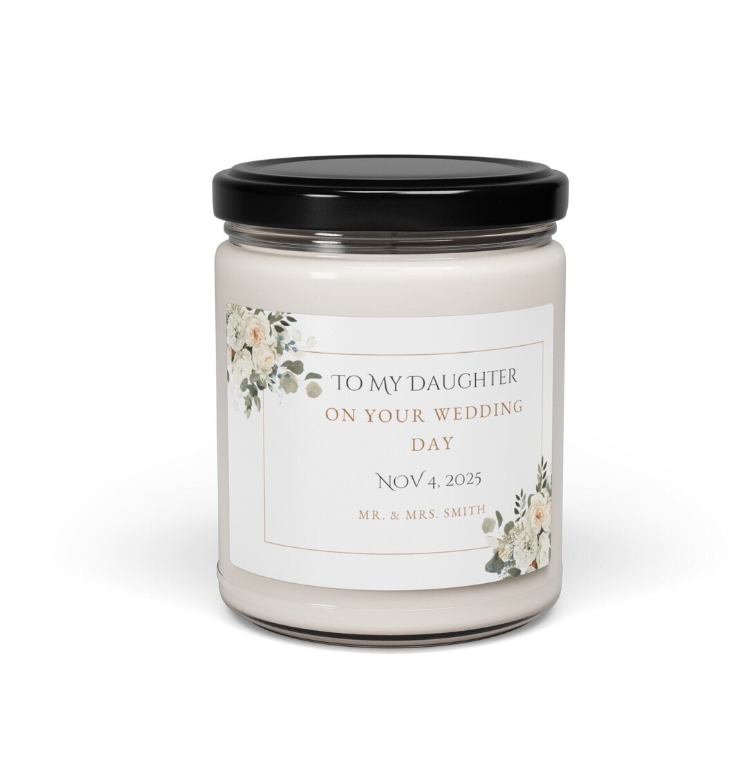 Wedding Gift for Daughter, Daughter Wedding Gift Candle, Personalized