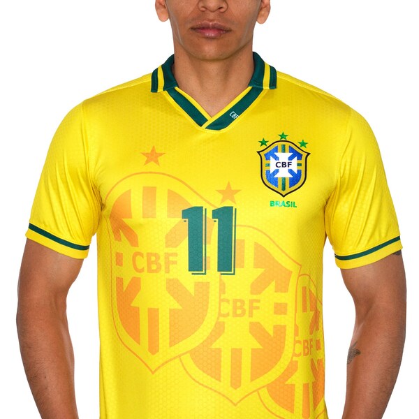 Brasilien 1994 Retro-Heimtrikot. Ultraweicher Stoff