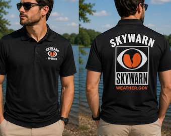 Personalized Skywarn Spotter Polo Shirt | Custom Call Sign Weather Polo | Storm Chaser Apparel | Weather Enthusiast Gift