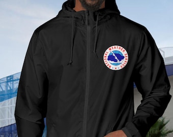 NWS Logo Windbreaker | Lightweight Weather Jacket | Perfect Storm Chaser Gift
