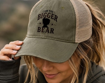 I Am The Bigger Bear Mesh Back Cap | Yellowstone Inspired Women's Hat | Gift for Her
