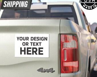 Custom Text Car Magnet Personalized Vinyl Design