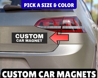 Custom Vinyl Car Magnet, Upload Your Design, Business Advertising, Vehicle Branding