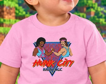 Minecraft Honk City Rampage Toddler Tee, Gamer Shirt for Kids, Funny Geeky Tee, Minecraft Gift for Toddlers