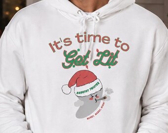 Storm Chaser Christmas Hoodie It's Time To Get Lit Meteorologist Gift