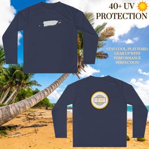 Made in Puerto Rico UV 40+ Long Sleeve - Boricua Fishing Shirt - Puerto Rico Beach Shirt Gift