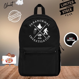 Paranormal Investigator Backpack - Ghost Hunting Gear Bag - EMF Detector - Spirit Box Storage - Spooky Gift for Ghost Hunters