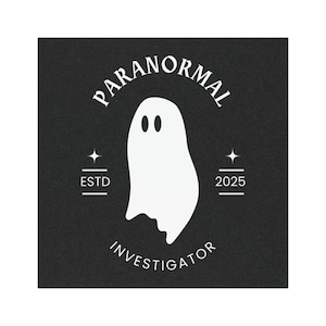 Paranormal Investigator Car Magnets, Cute Ghost Magnet, Gift for Ghost Hunters, Car Magnet size 5&quot; x 5&quot;