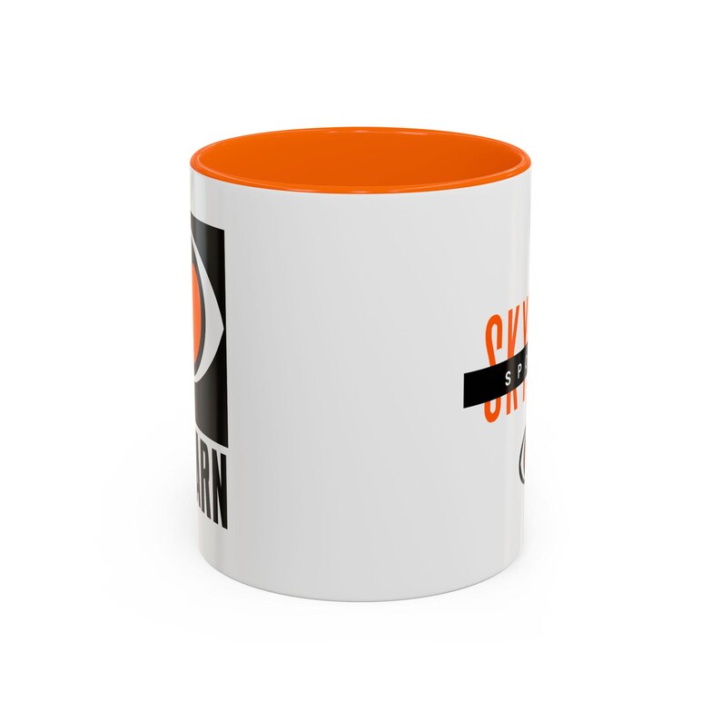Skywarn Spotter Coffee Mug | Weather Enthusiast Gift, Orange Handle image 4