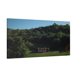 Puerto Rico Art Matte Canvas, La Casita DTMF, Wall Decor, Iconic Puerto Rican Gift