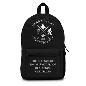 Paranormal Investigator Backpack - Ghost Hunting Gear Bag - EMF Detector - Spirit Box Storage - Spooky Gift for Ghost Hunters