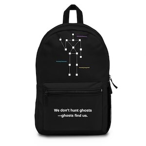 Funny SLS Paranormal Investigator Backpack - Ghost Hunting Gear Bag - EMF Detector - Spirit Box Storage - Spooky Gift for Ghost Hunters