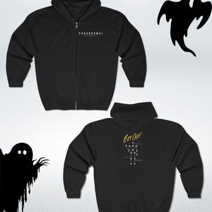Paranormal SLS Camera - Anomaly Detected Get out Full zip Hoodie - Ghost Hunter Investigation Apparel - Gift for Ghost Hunters
