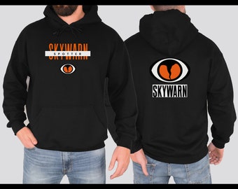 Skywarn Storm Spotter Logo Unisex Hoodie Sweatshirt, Skywarn, Tornado Chaser, Twister, Meteorologist Apparel