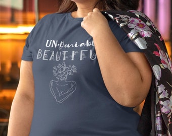 Undeniably Beautiful T-Shirt, Powerful Women Are Beautiful, Woman With Butterflies Design, Women Are Beautiful, Butterflies and Flowers