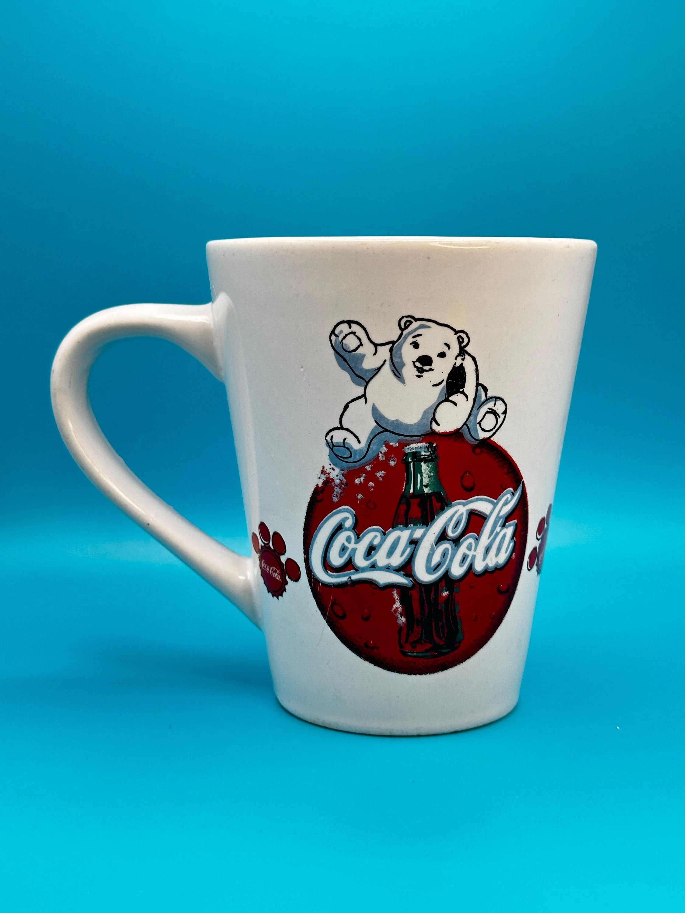 Vintage Coca-Cola Polar Bear Mug 2003 Gibson Ceramic Collectible 12 oz  Coffee Cup Classic Red White Coke Memorabilia