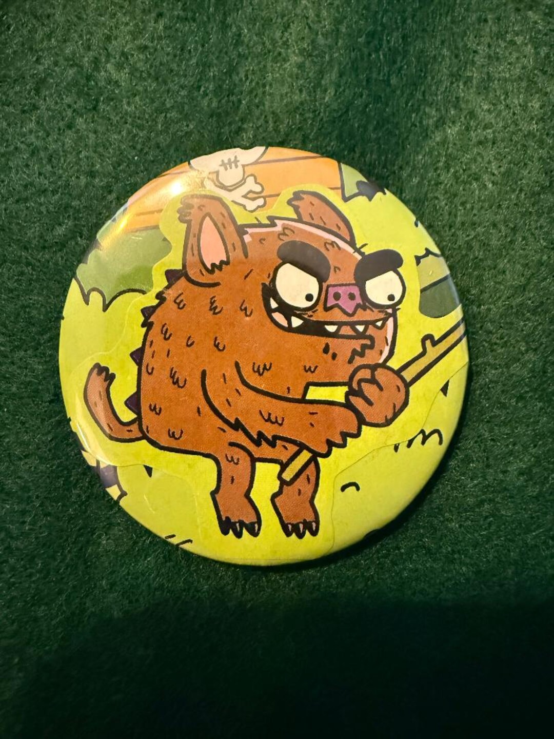 Monster Button Designs Brown Monster Button - Etsy