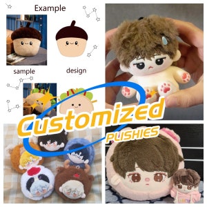 Customized cotton Doll, 10cm/15cm/20cm Plush Doll/Doll's clothes/Accessories/Plushies Art Commission CustomPlushies Gifts kpop idol doll