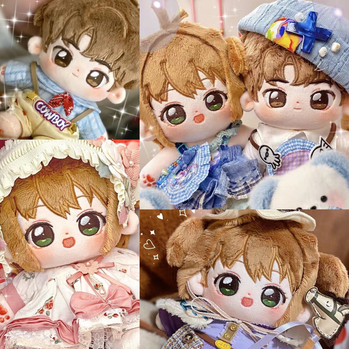 Customized Cotton Doll, 10cm/15cm/20cm Plush Doll/doll's Customized Cotton Doll, 10cm/15cm/20cm Plush Doll/doll's