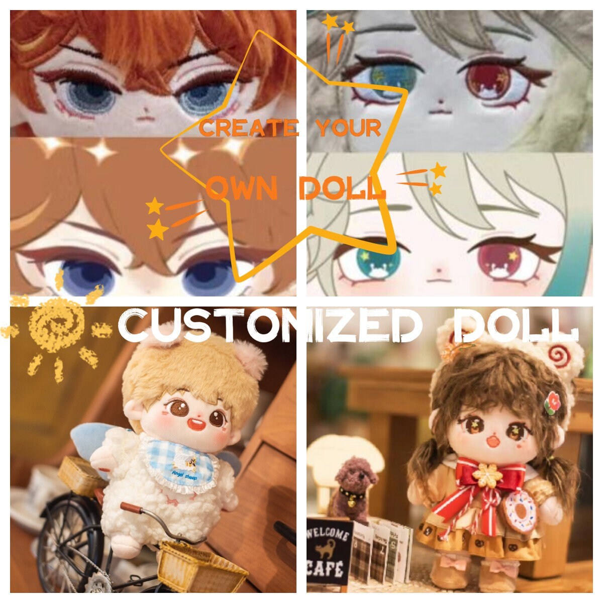 thumbnail image 2 of DIY Clothing 10cm Cotton Doll Clothes Dress Up Plush Toy Clothes Doll Accessorie 2 of 14