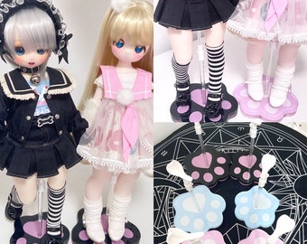 Acrylic Cute Cat Paws-shaped Doll Stand for 1/4 Scale BJD Doll