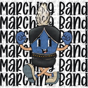 Marching band png, marching band designs, marching band mascot, custom band designs, custom school designs, band png, band designs, band svg