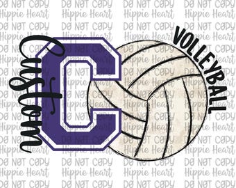 Personalisiertes Basketball png, individuelles Schulmaskottchen png, individuelles Teammaskottchen png, Beachvolleyball png, individuelles Schuldesign, individueller Schulgeist