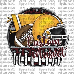 Custom football team png, custom team mascot png, custom football designs, custom school designs, custom team designs, football mom