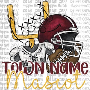 Custom football team png, custom team mascot png, custom football designs, custom school designs, custom team designs, football mom