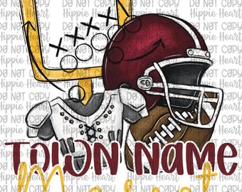 Custom football team png, custom team mascot png, custom football designs, custom school designs, custom team designs, football mom