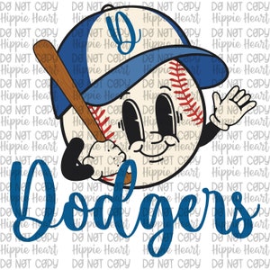 Hello Kitty LA Baseball Dodgers SVG, Hello Kitty Baseball