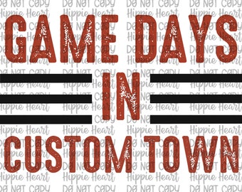 Game days png, game days in custom, Custom basketball png, Custom baseball design, Custom football design, School spirit png, team mascot