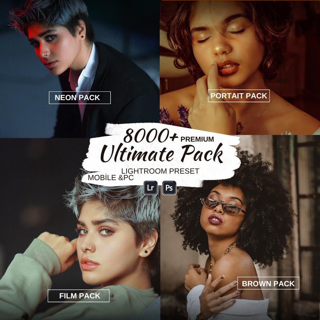 8000+ Lightroom Presets Mega Bundle | Mobile & Desktop | Instagram Blogger Filters | Influencer Aesthetic | Lightroom Filters Pack