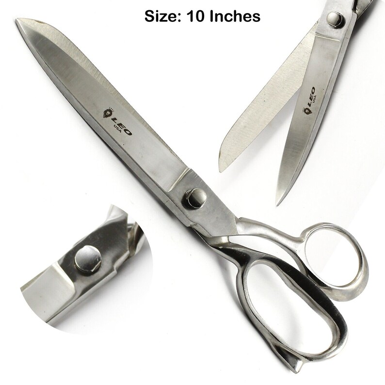 10 Tailoring Scissors Stainless Steel Dressmaking Shears Fabric Craft ...