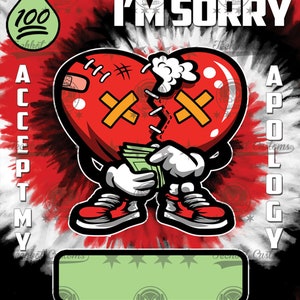 I'M SORRY MONEY CARD
