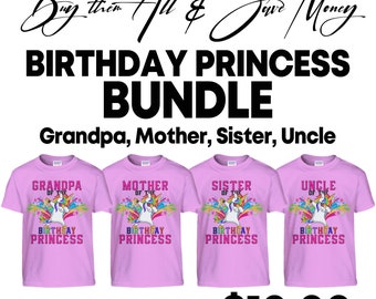 Birthday Princess Bundle 3 - Opa, Mutter, Schwester, Onkel