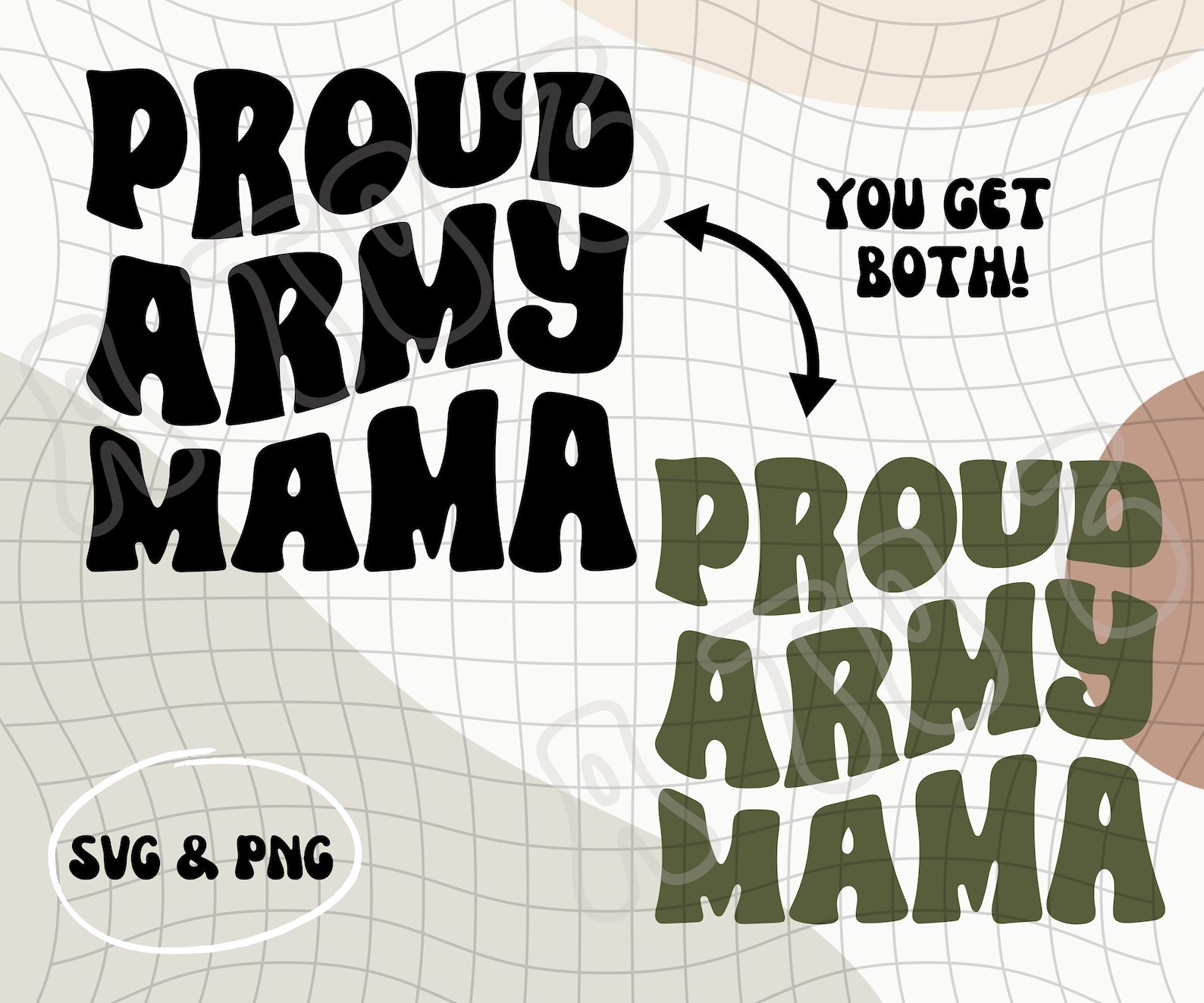 Proud Army Mama PNG &amp; SVG | Army Mom PNG | Proud Military Mom | Badass ...