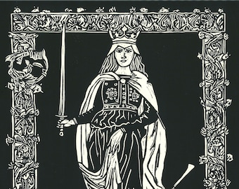 Virgin Most Powerful Linocut Print (Edition of 44)